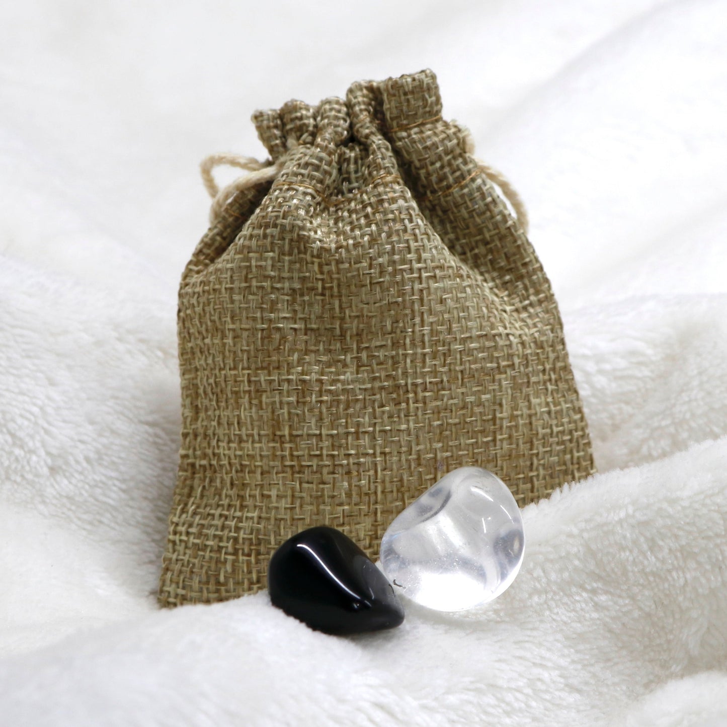 Schutz & Stärke-Set (Obsidian & Bergkristall)