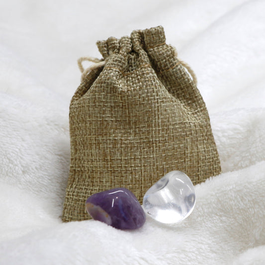 Klarheits- & Ruhe-Set (Amethyst & Bergkristall)